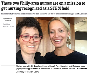 Philadelphia Inquirer article featuring Marion Leary and Rebecca Love