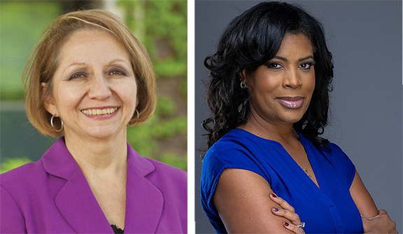 Dean Antonia Villarruel and Professor J. Margo Brooks-Carthon