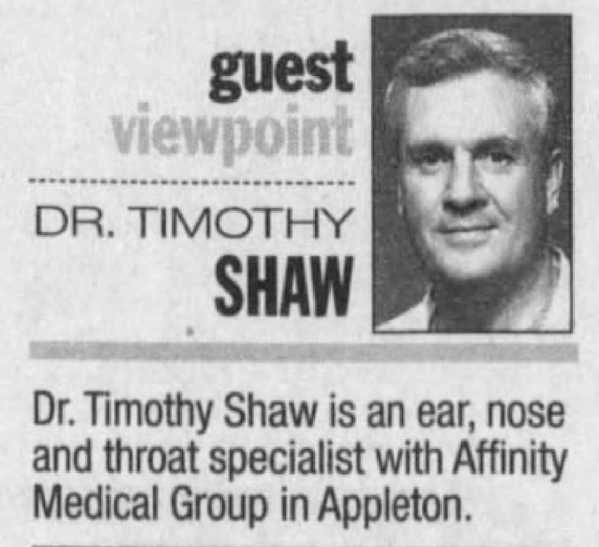 Timothy Shaw Appleton, Wisconsin